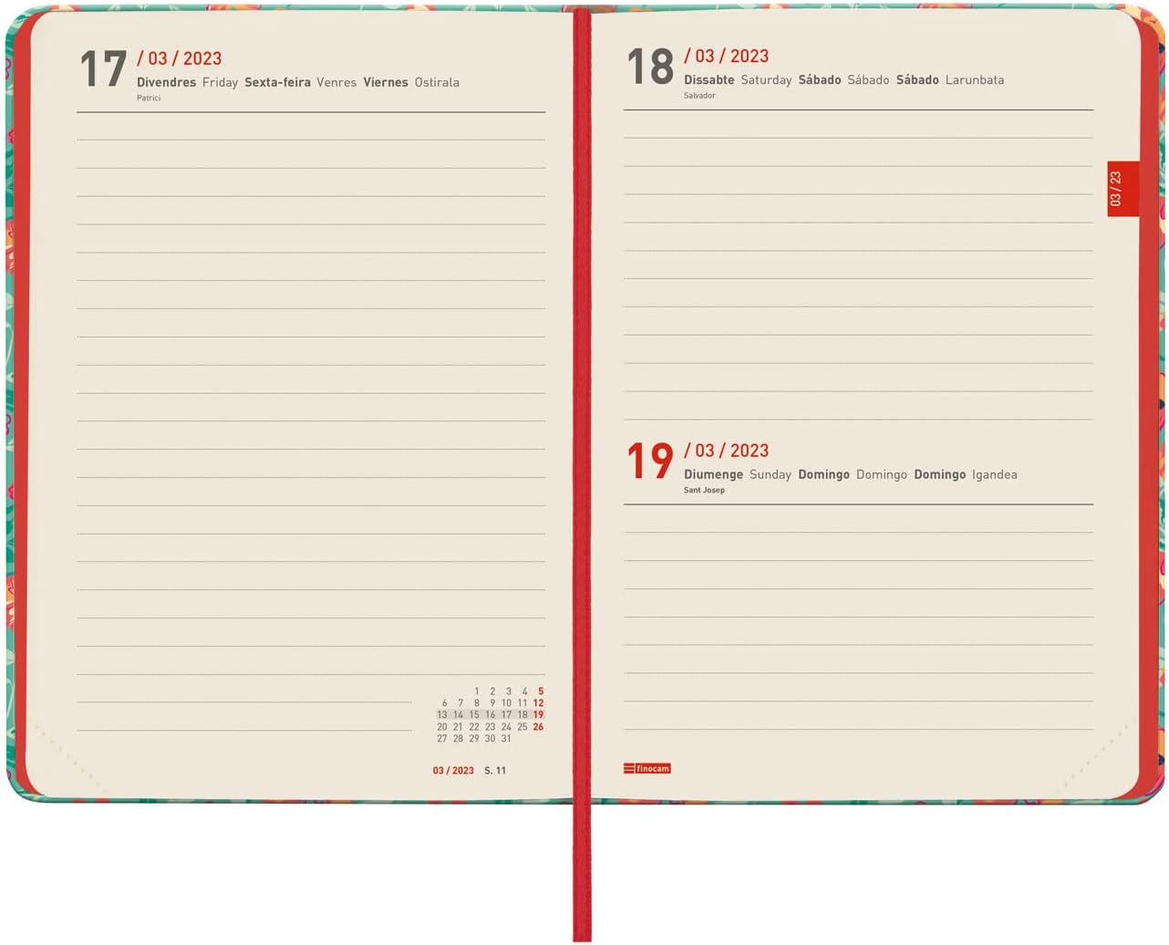Finocam - 2022 2023 Natural 1 Day Page September 2022 - August 2023 (12 Months) Catalan Universe - Image 5