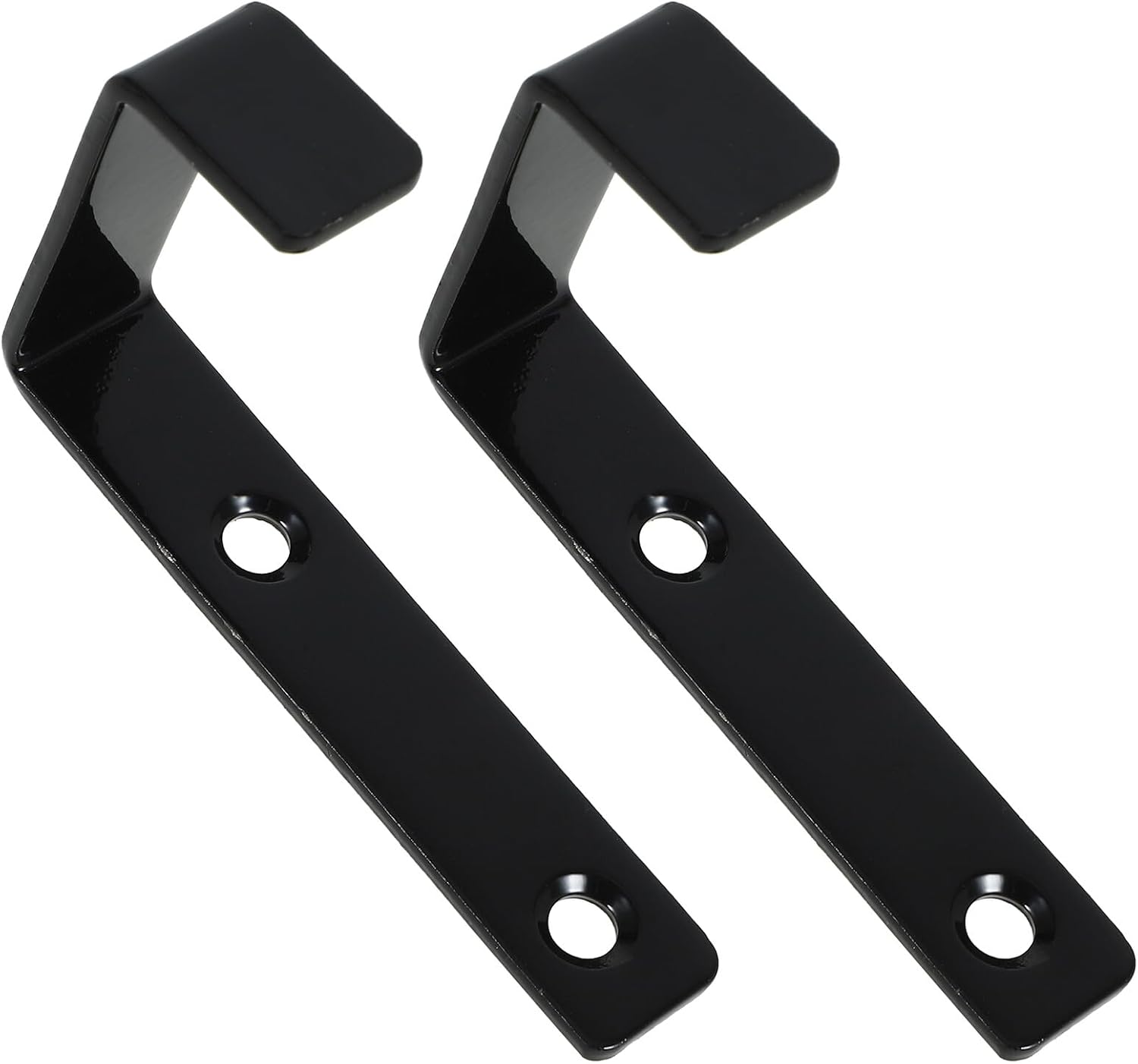 Heavy Duty Utility Hooks Wall Mount Small Tools Hangers 2pcs Black Gravity Kitchen Closet Garage Storage Hooks for Home Organization