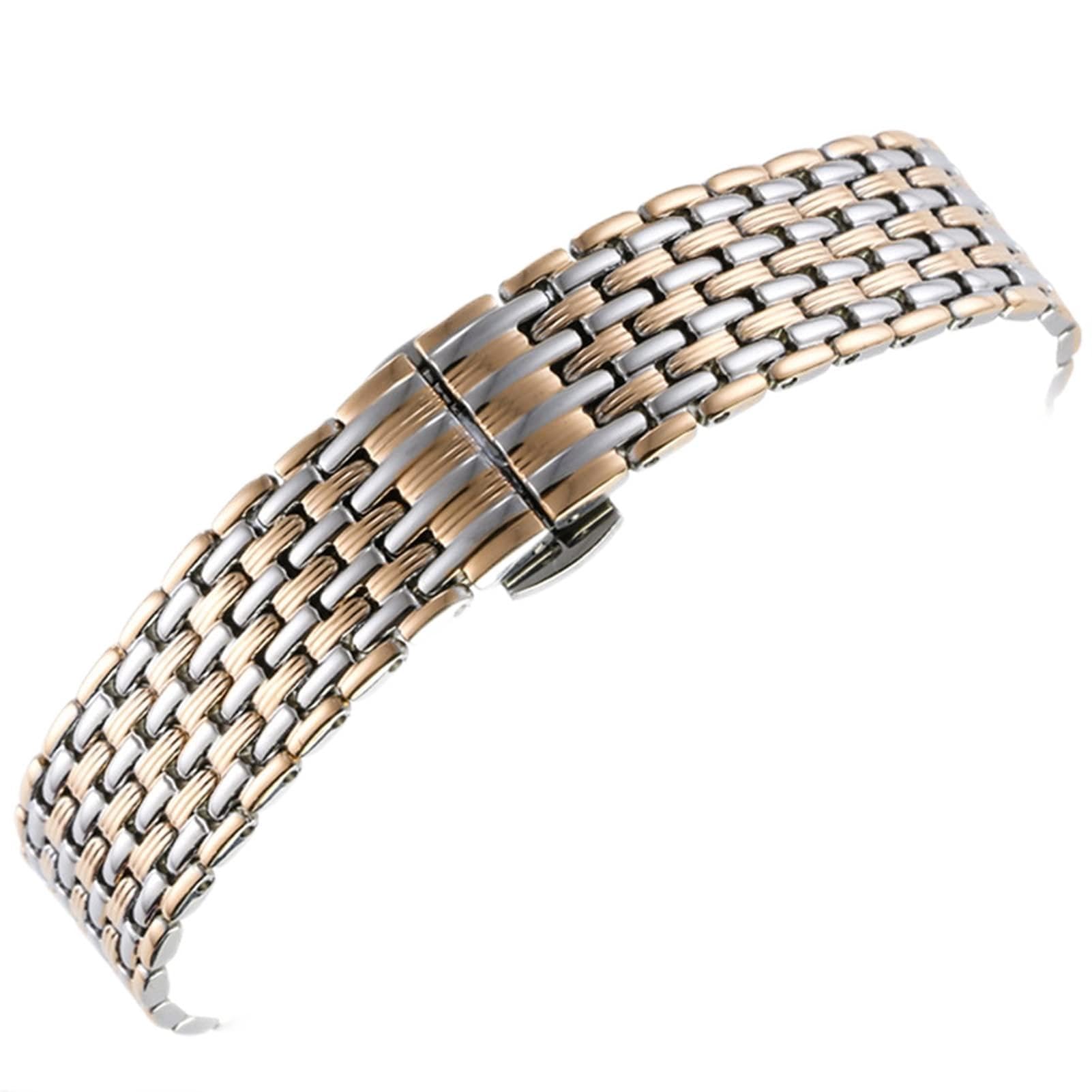 Bracelet montre métal acier inoxydable interchangeable 12mm à 26mm - 8