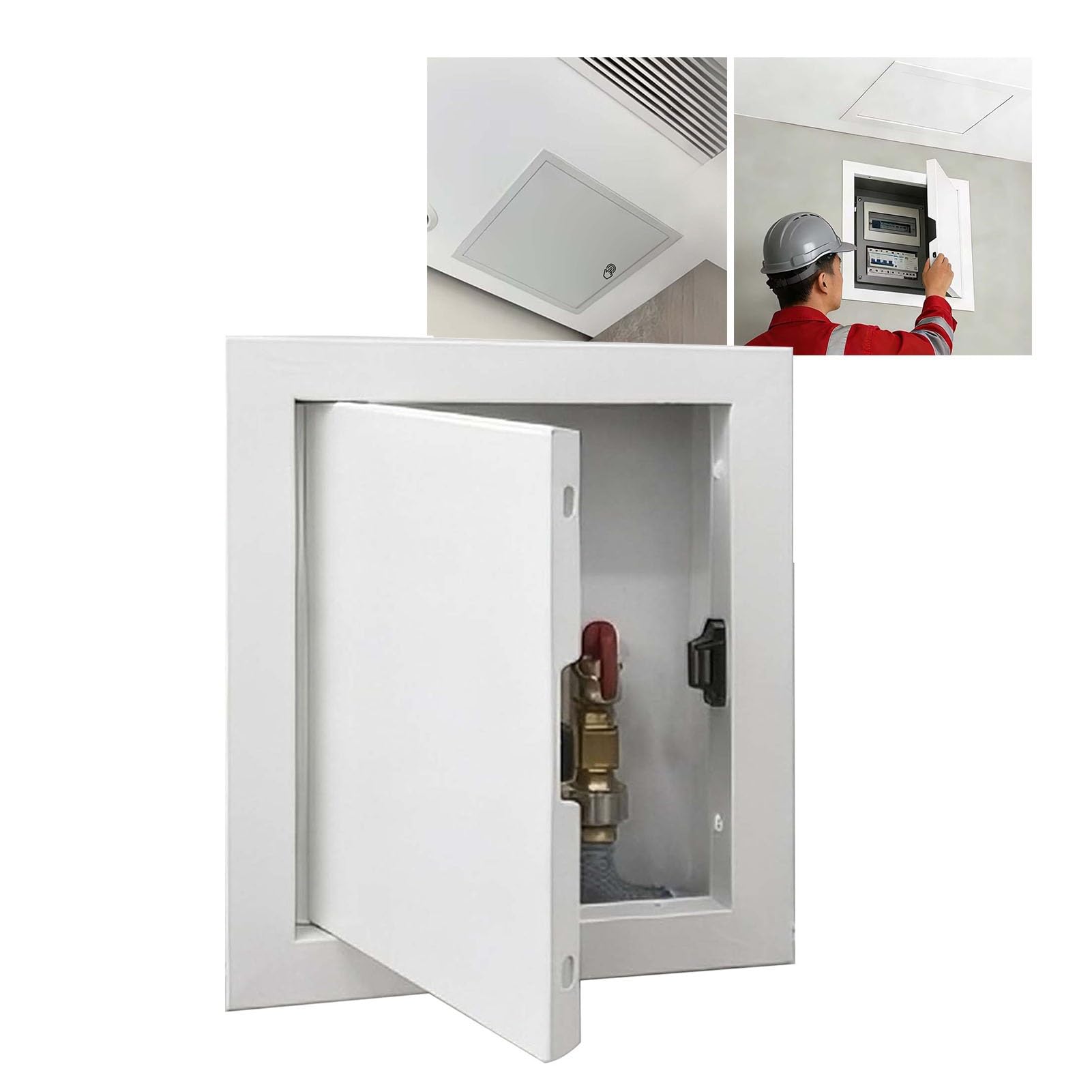 Panel de acceso para placas de yeso de 51x41 cm que soluciona el registro feo de cables eléctricos