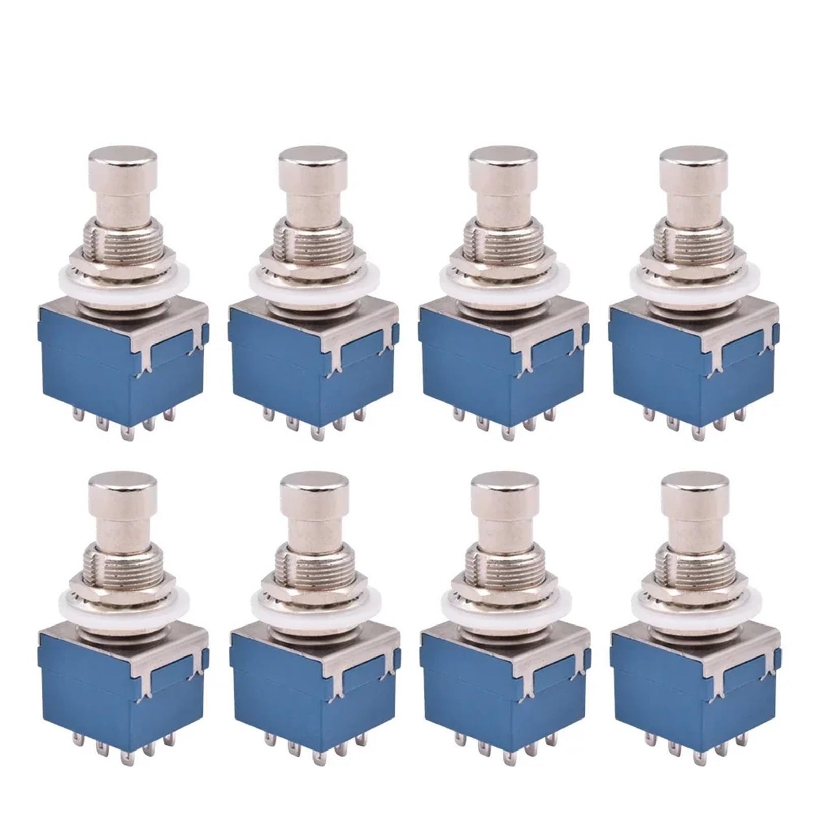5 pezzi/lotto 9 pin pedale effetto chitarra elettrica pulsante 3PDT interruttore a pedale a scatto terminale di saldatura interruttore a pedale stomp true bypass