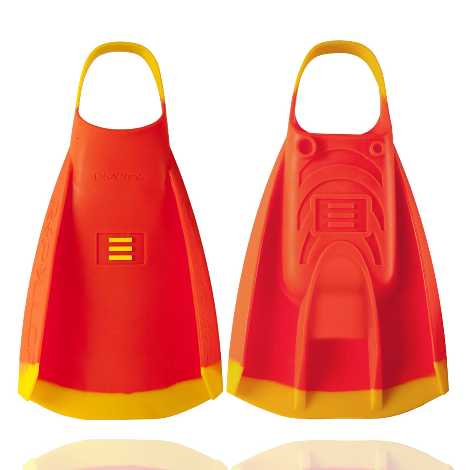 DMC Repellor Silicone Swimfins - Orange/Yellow - S