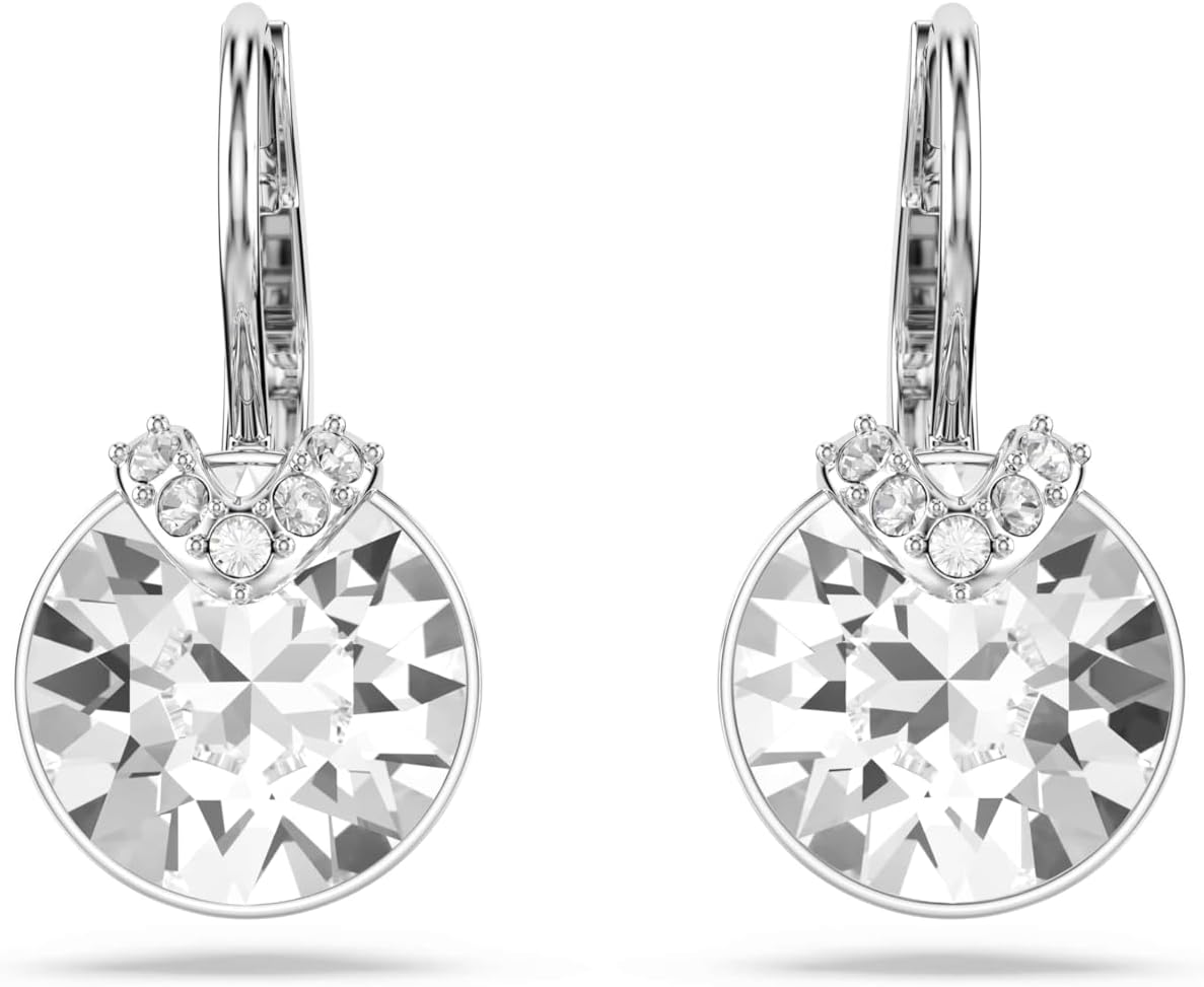 Swarovski Bella V Crystal Earrings, Grey, Yellow, Clear, Rose Color Crystals, Part of the Swarovski Bella V Collection