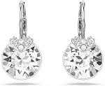 Swarovski Bella V Crystal Earrings, Grey, Yellow, Clear, Rose Color Crystals, Part of the Swarovski Bella V Collection