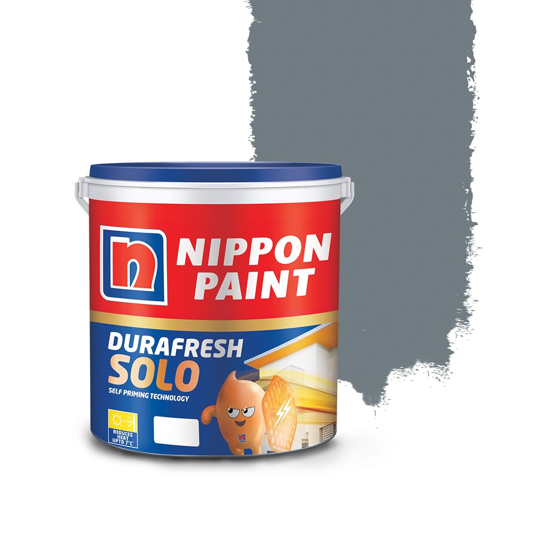 Nippon Paint Durafresh Solo Exterior Emulsion Paint (Gray Hood, 1 L)