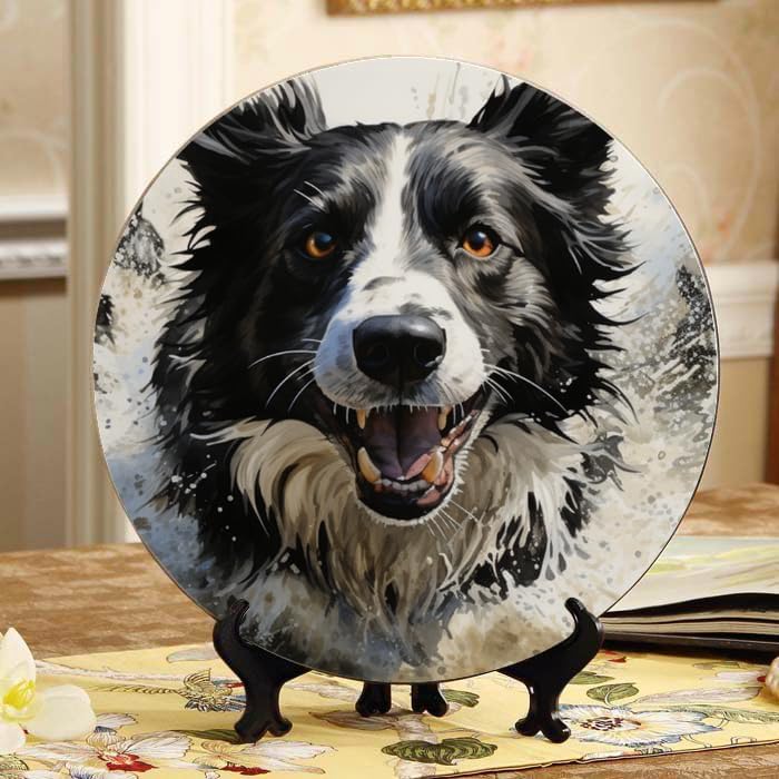 Bird 10-inch Ceramic Plate for Wall Display or Tabletop, with Stand & Hook DP-114712225