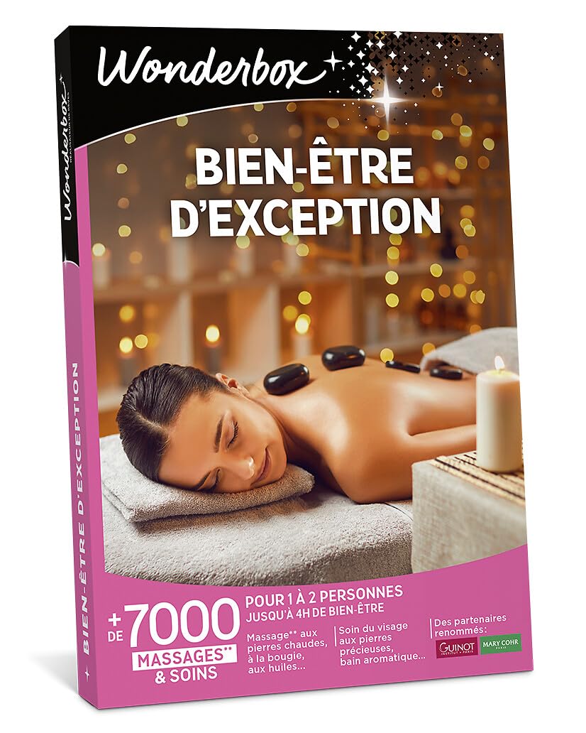Wonderbox - Bien-​être D'exception - Coffret Cadeau - Idée Cadeau Relaxation