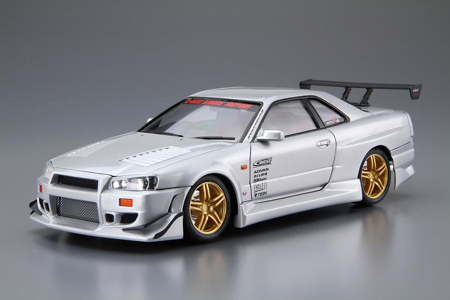 Nissan C-West BNR34 Skyline GT-R ’02 1:24 Scale Model Kit