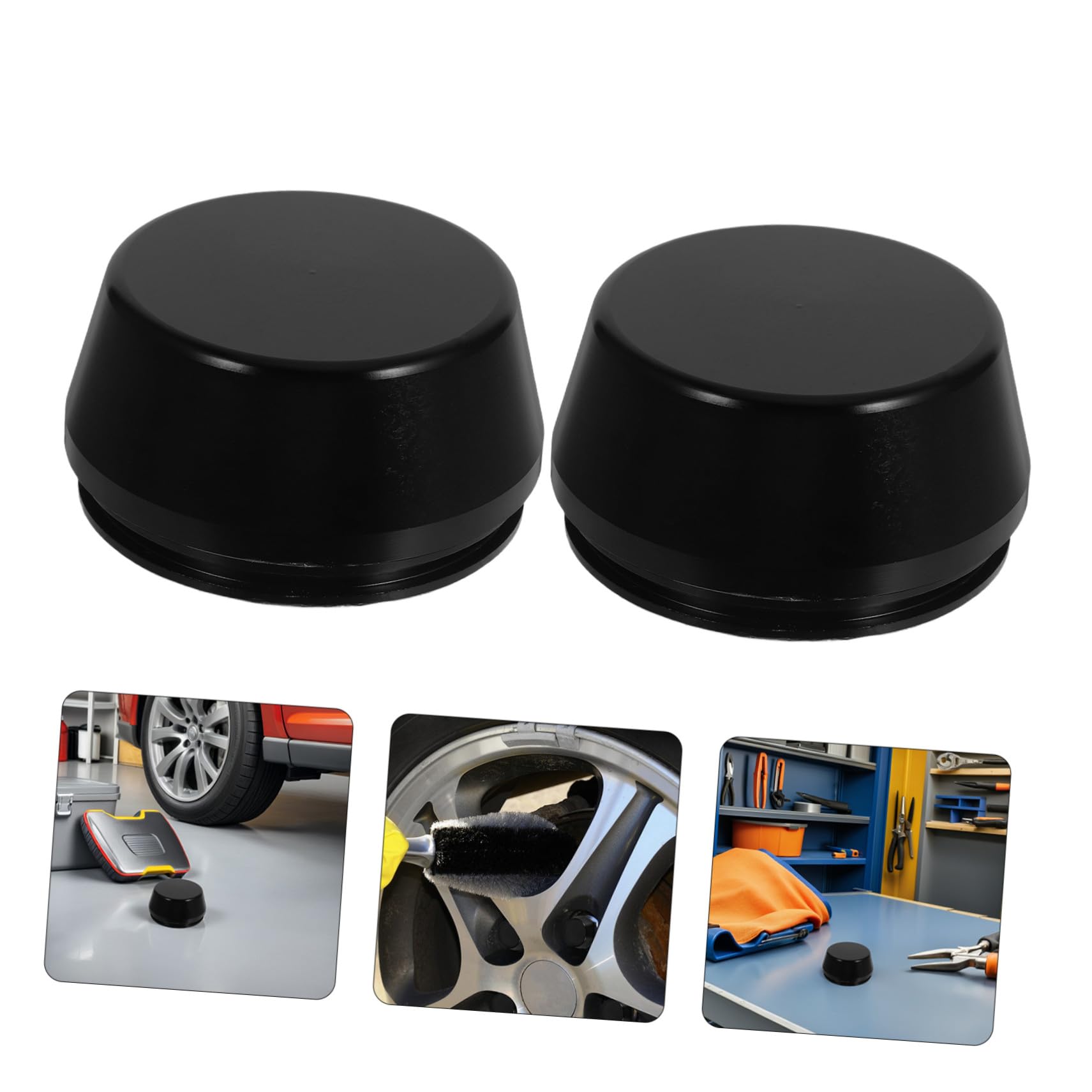 Anneome 4 Pezzi Copricerchi Centro Ruota in Lega Alluminio Leggeri e Resistenti Design Elegante e Protettivo per in Ferro Auto Copertura Cerchi per Migliorare Estetica del Veicolo