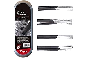 Willow Charcoal Pencils: Unleash Your Artistry with 10 Charcoal Sticks
