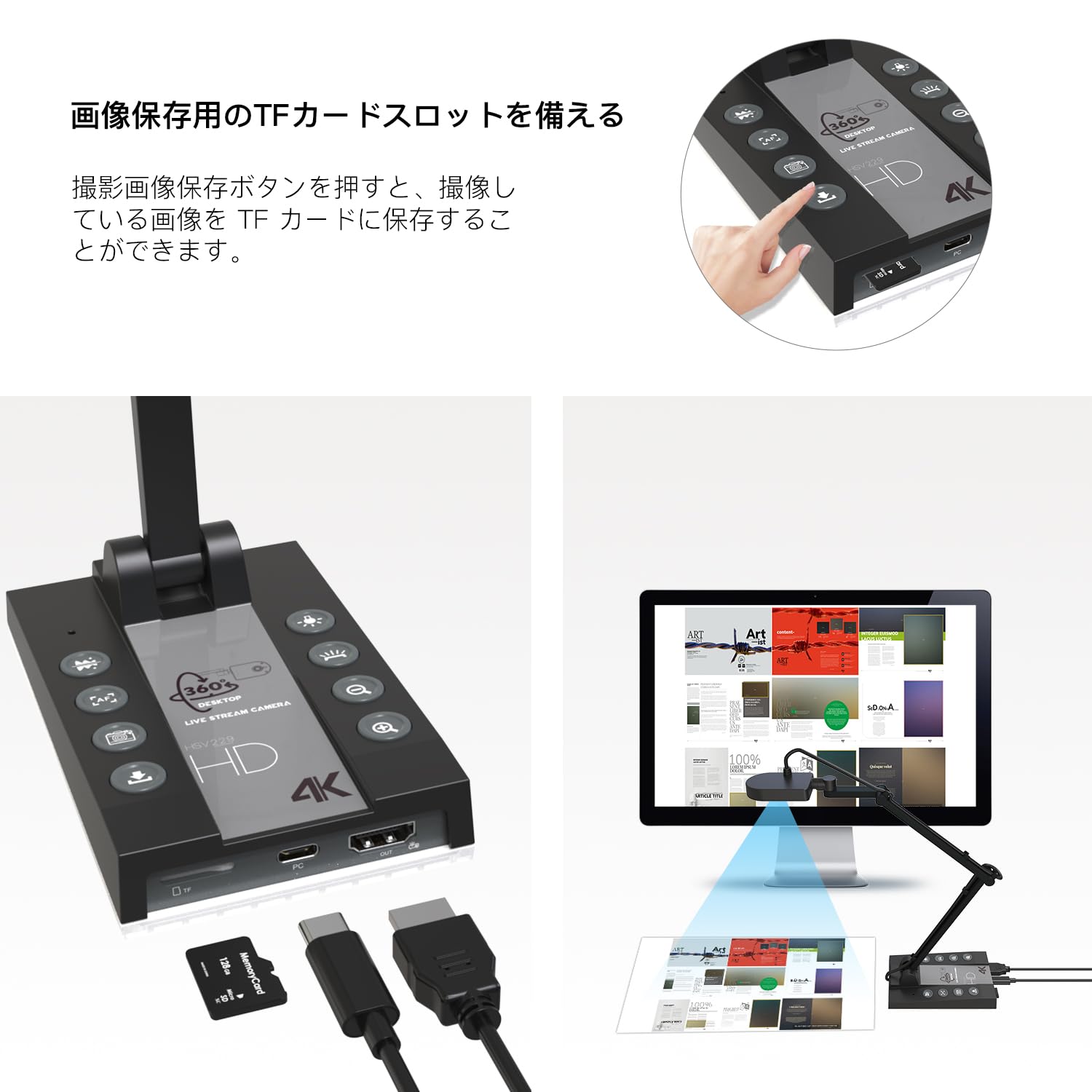 Basicolor書画カメラ 1500万画素 4Kダイナミック解像度webカメラ Amazon.co.jp: Basicolor書画カメラ 1500万画素 4Kダイナミック解像度
