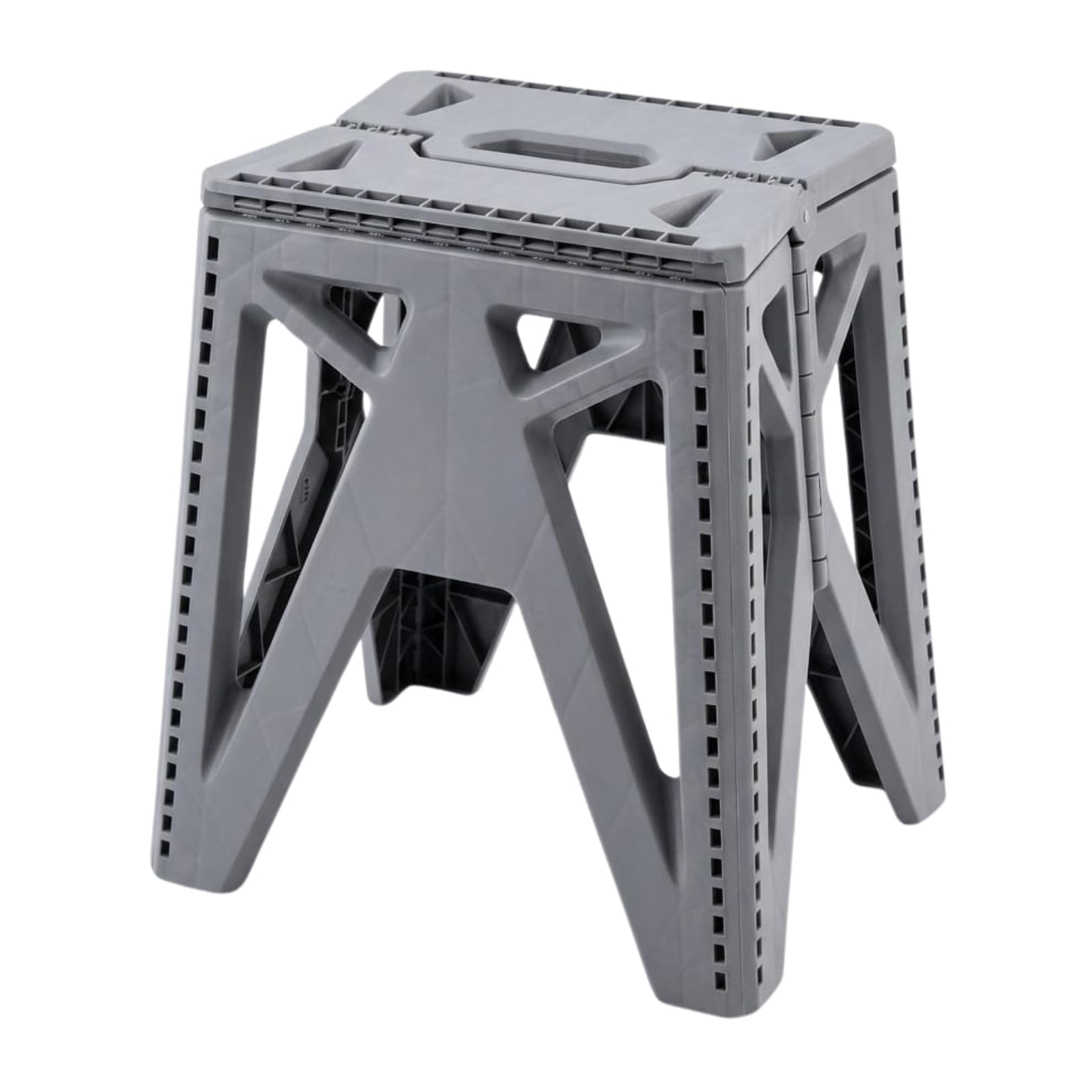 Foldable Step Stool 18-Inch – Portable, Non-Slip Folding Stool for Kitchen, Bathroom, Garden & Bedroom | Durable, Lightweight & Safe for Adults & Kids (Grey)-image-31