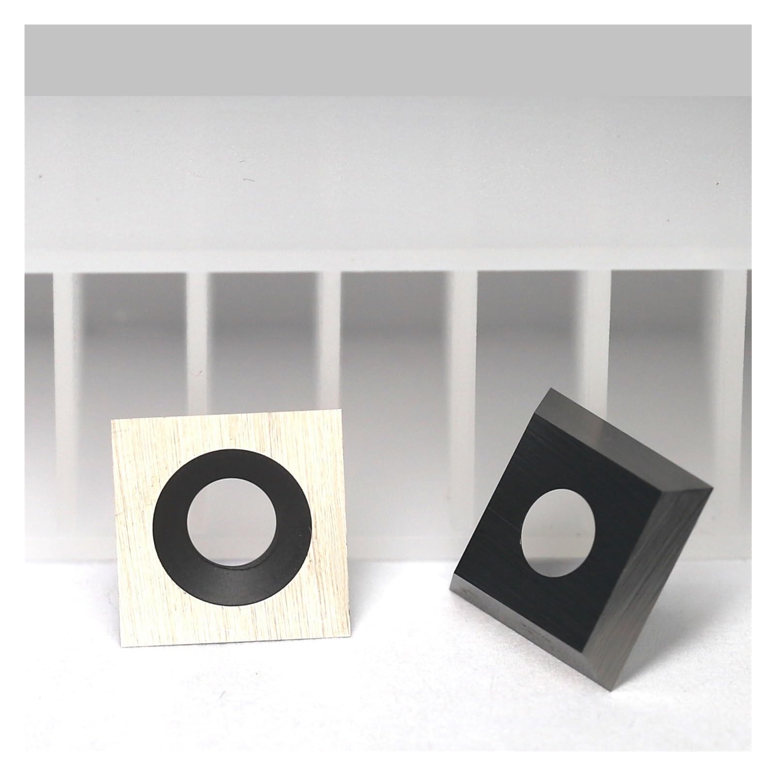 Inserti di Ricambio in Metallo Duro Inserti Quadrati in Metallo Duro da 11 mm, frese for pialla elicoidale a Spirale, Fresa for tornio, 10 Pezzi