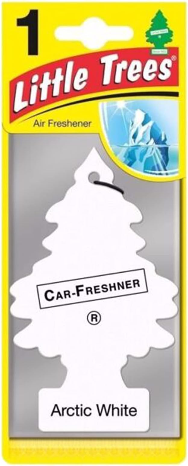 Little Trees Air Freshener Tree MTR0061B Arctic White Fragrance For Car Home Boat Caravan - 24 Pack
