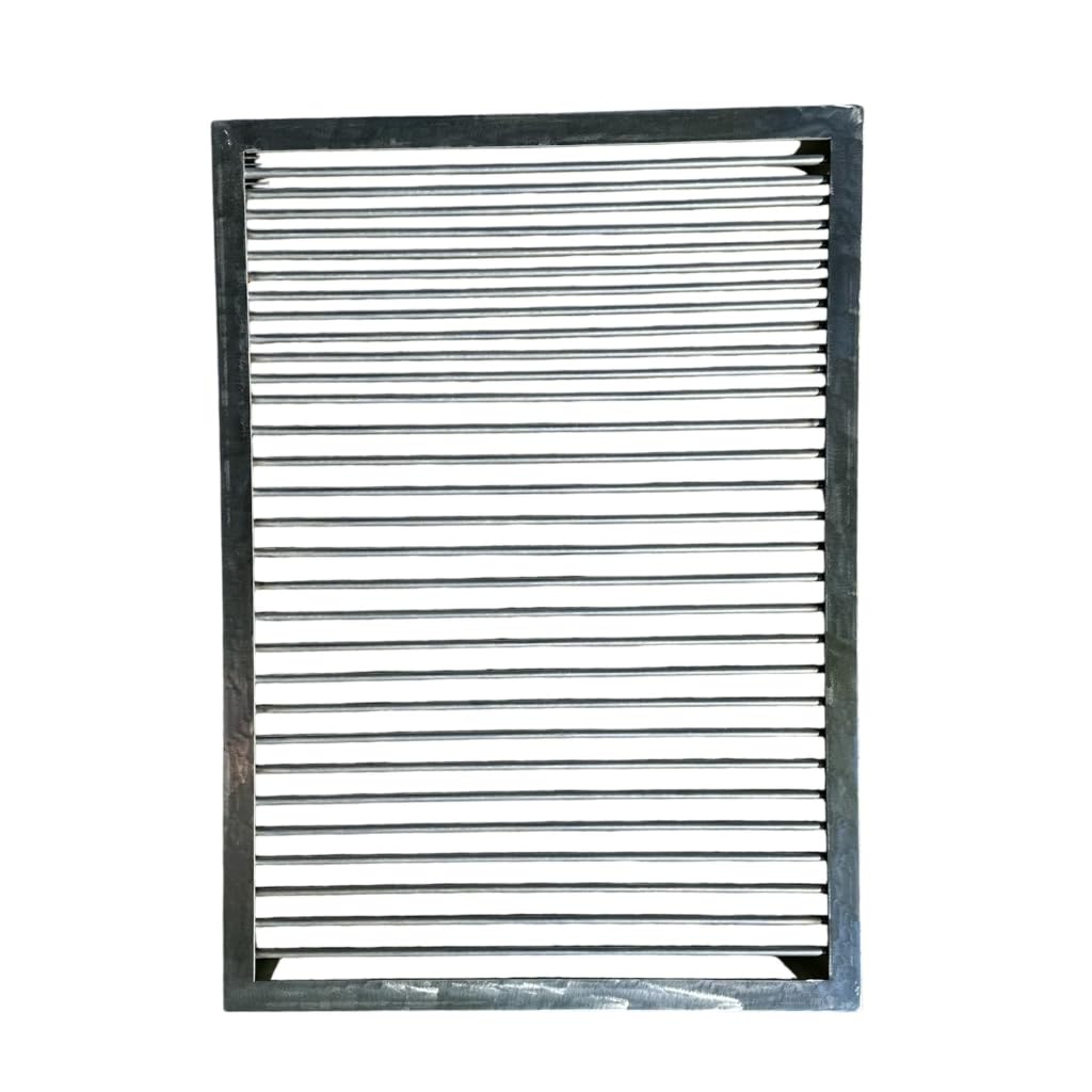 Ruszt do grillowania 50 x 50 x 15 cm stały pręt ze stali węglowej o grubości 8 mm super wytrzymały argentyński design. Nic Store BBQ