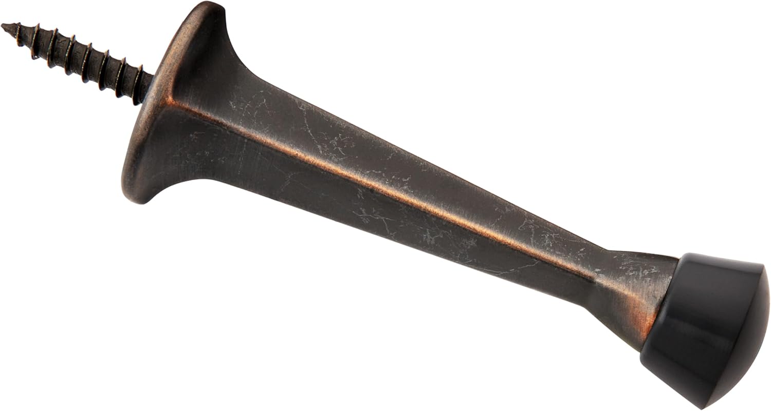 National Hardware N830-542 Rigid Door Stop, Oil Rubbed Bronze, 3-in