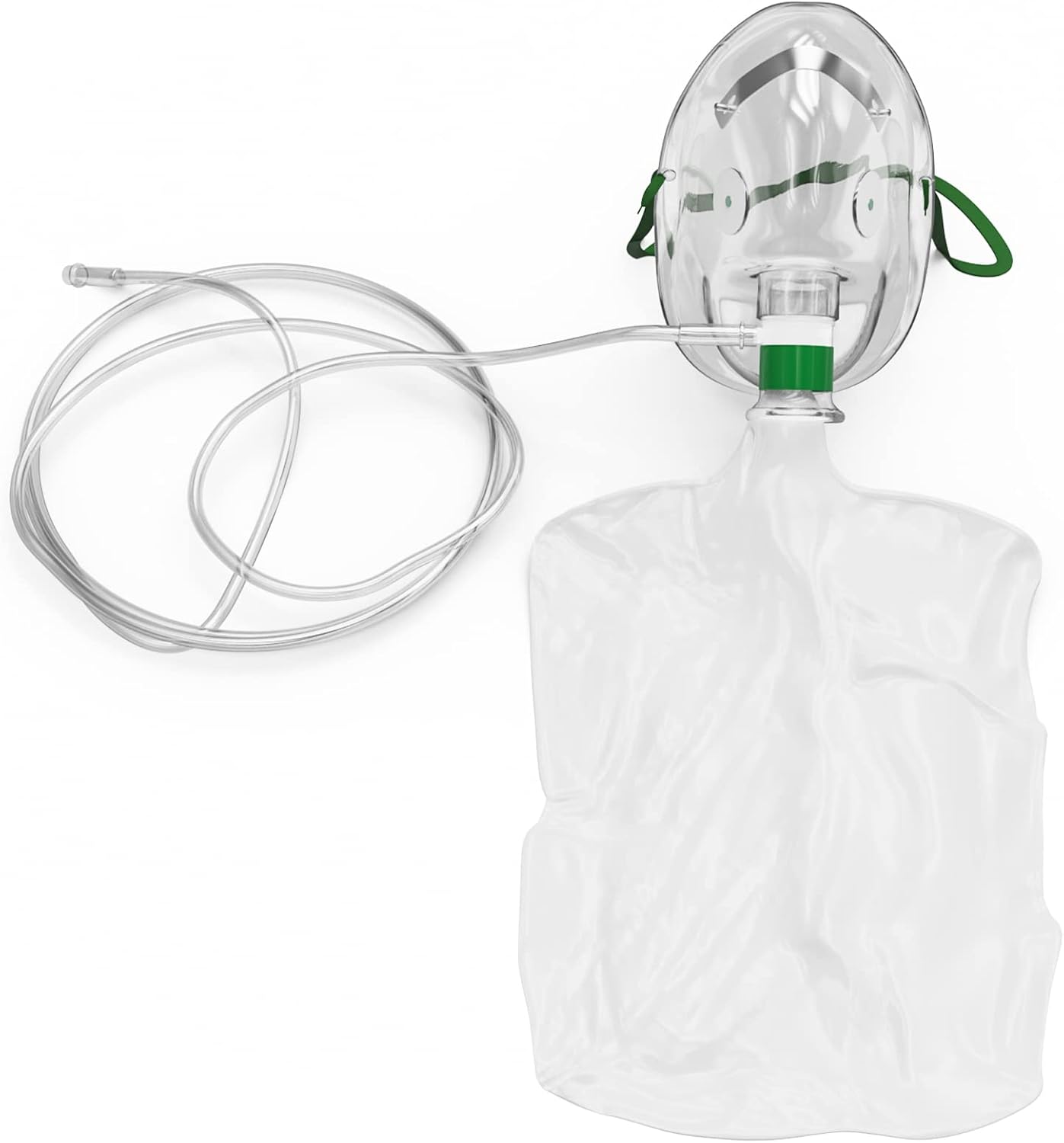 Endure Elongated Non-Rebreathing Oxygen Mask,(Pack of 5), Rebreather Oxygen Mask (Pediatric, Transparent)