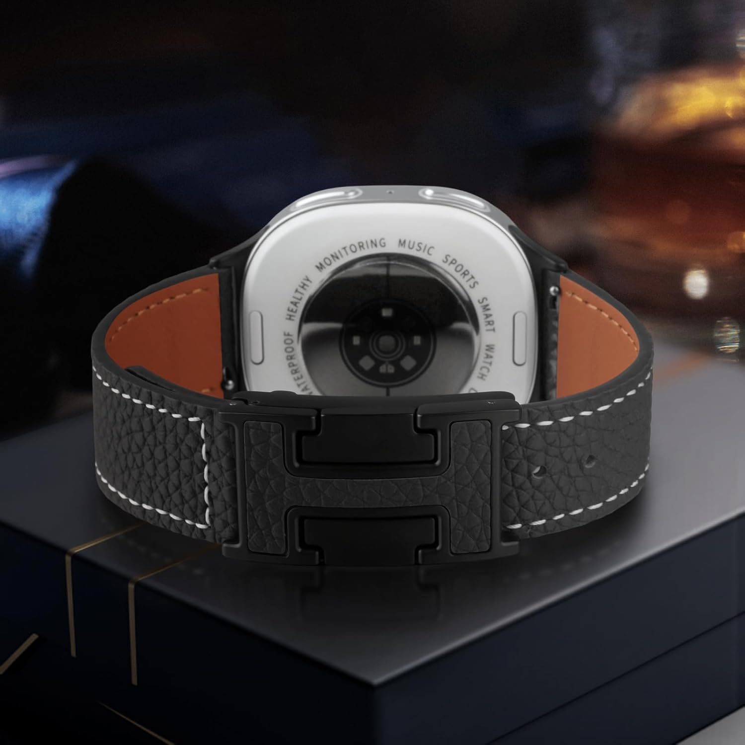 Magnetic Leather Bands Compatible with Samsung Galaxy Watch 8 40mm/44mm Watch8 Classic 46mm Replacement Women Men Straps