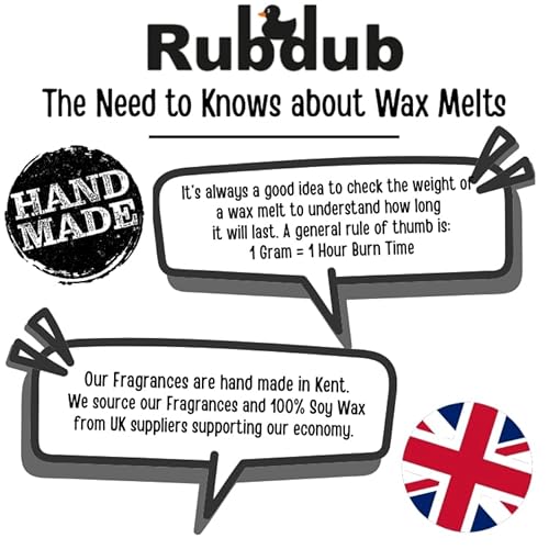 Rubdub 4 X 30G Soy Wax Melt Snap Bars (April Showers/Pear & Freesia/Rose Wonderland/Dove) - 100 Hours + Burn Time - Highly Scented - Wax melts gift set, Wax melts strong scented (Spring Collection) - Image 5
