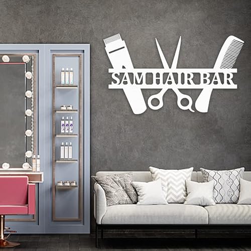 Custom Barber Shop Metal Wall Sign-Personalized Barber Shop Metal Wall Art-Barber Shop Metal Wall Decor-Custom Metal Signs-Personalized Home Decor-Indoor/Outdoor Signs,Customized Gifts #TOP4