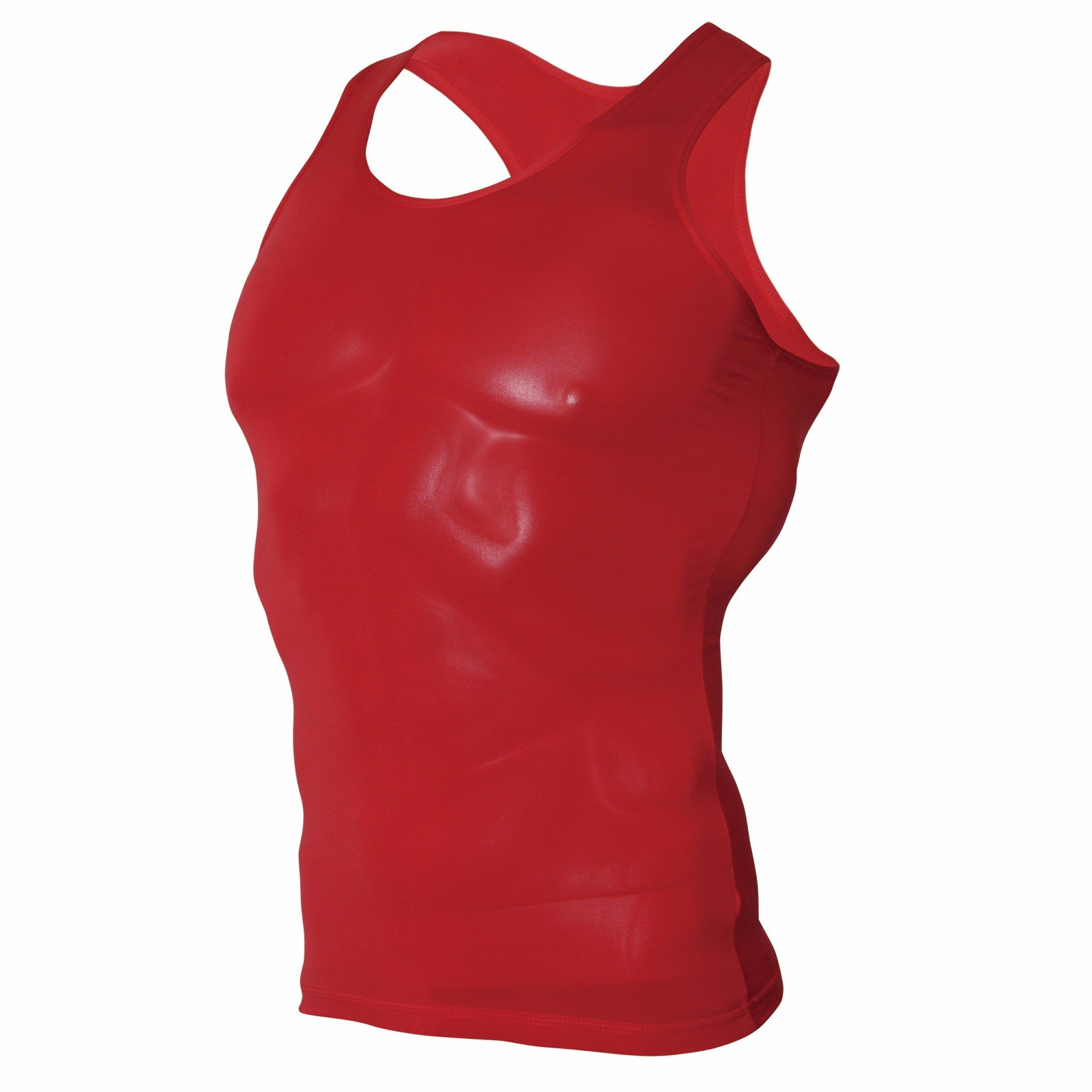 Mens Tank Top Gym Compression Undershirt Base Layer Mango Sleeveless Shirt KM