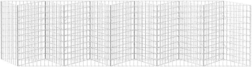 Miniatura 4 de Tidyard Gabion - Cercas de alambre de acero galvanizado para patio, cesta de cama elevada, paneles de paredes de piedra para jardín, paisaje al aire