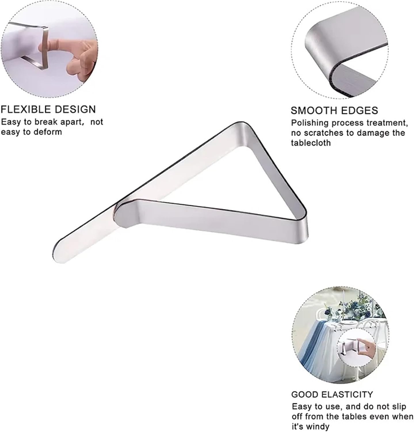 12-36pcs Tablecloth Clips Stainless Steel Picnic Table Cloths Holders(32pcs)