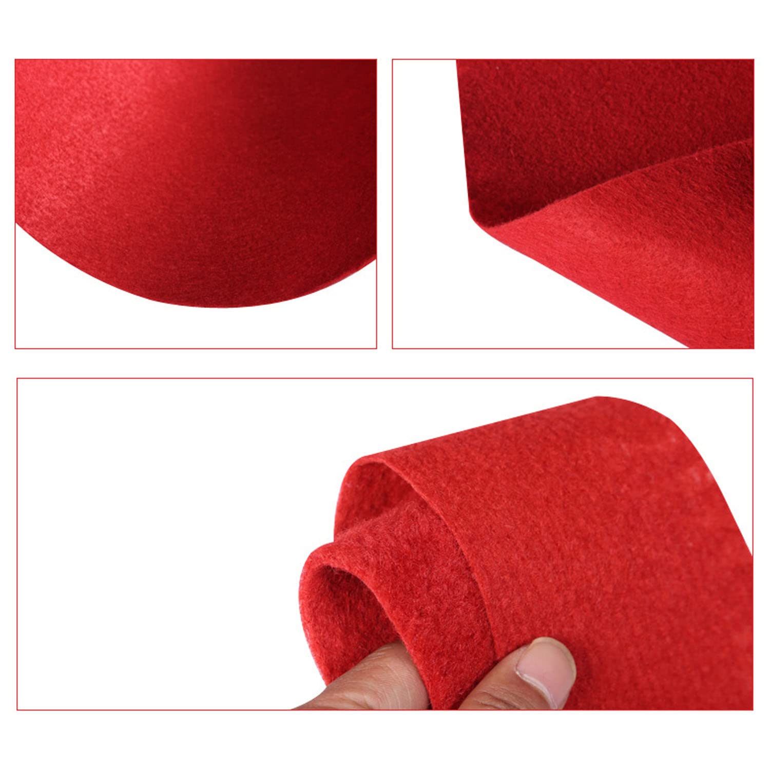 uyoyous Tappeto da matrimonio, VIP eventi, rosso, 10 m x 1 m, 2 mm, usa e getta