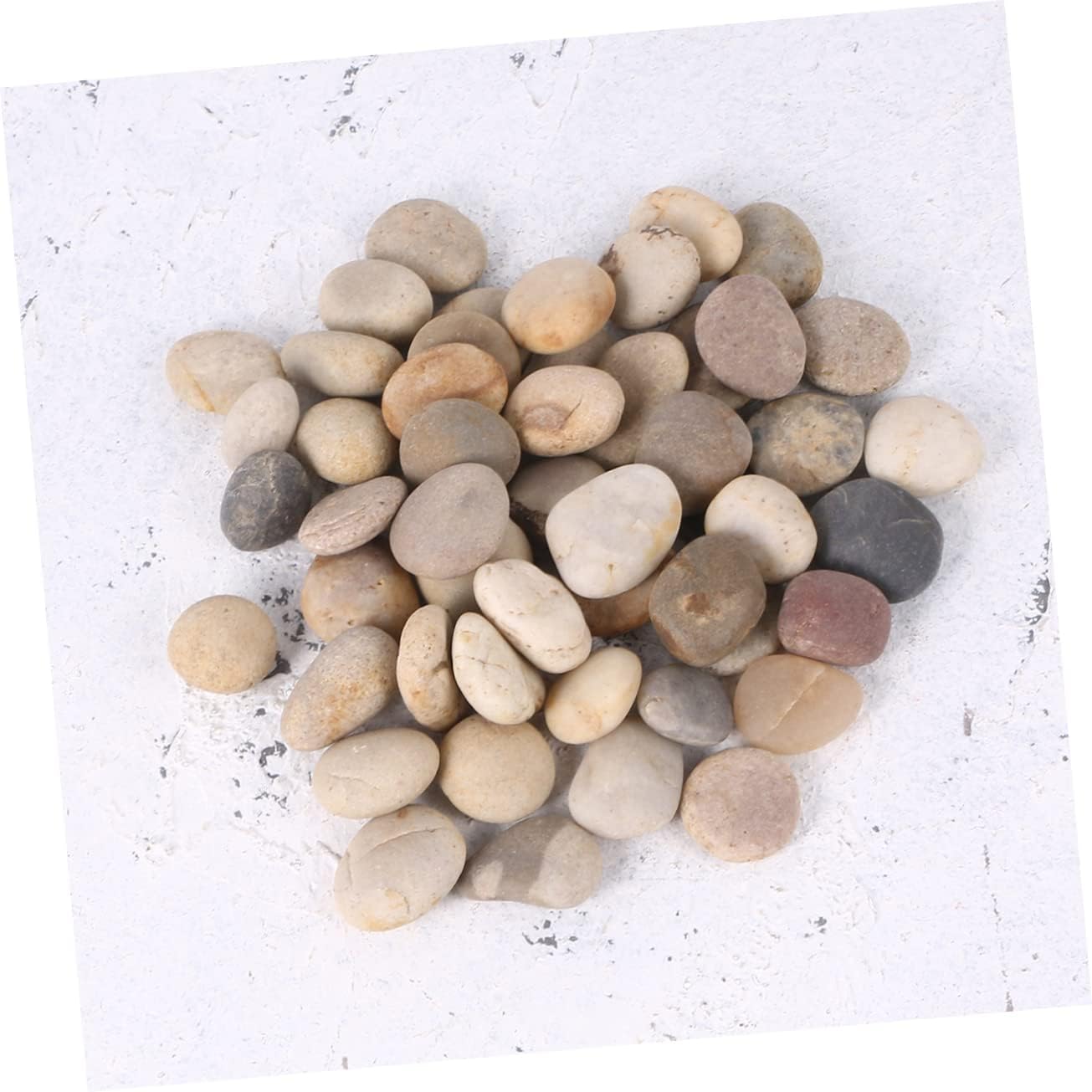 BESPORTBLE 50PCS Hand-Painted Colorful DIY Painting Rocks for Boys and Girls Mixed Size 1-3cm Creative Stones for Art Projects and Garden Decor