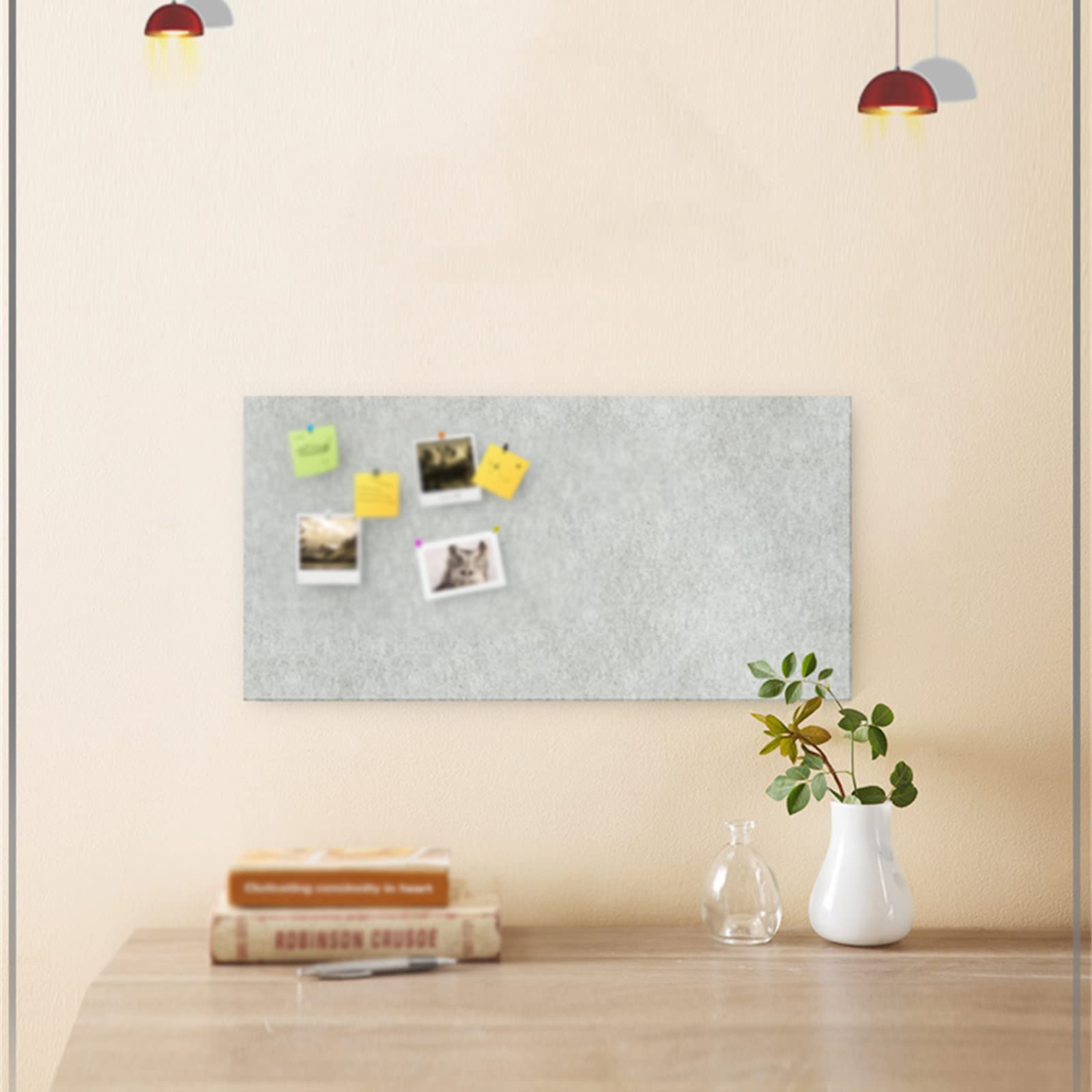 DMJJSD Lot De 6 Tableaux D'affichage En Feutre De 12 Mm D'épaisseur - Avec 60 Broches - 30 X 30 Cm - Grand Tableau En Liège - Pour La Maison, Le Bureau