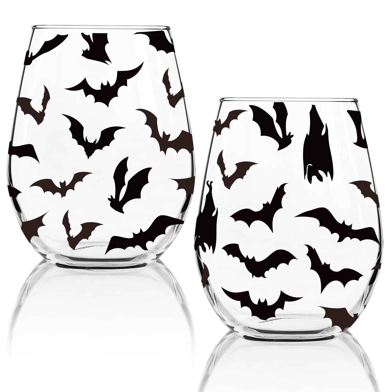 Verres à vin sans pied Halloween duo idéal à offrir pour un anniversaire
