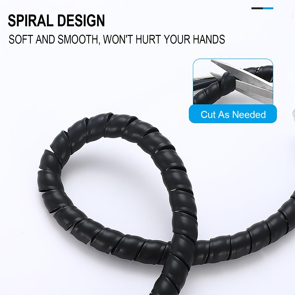 Kabelschutz for Hydraulische Pneumatikschläuche | Flexibles Schutzrohr 5m | HDPE-Spiralhülle for Ladekabel Von Elektrofahrzeugen Und Klimaanlagenrohre(32mm)