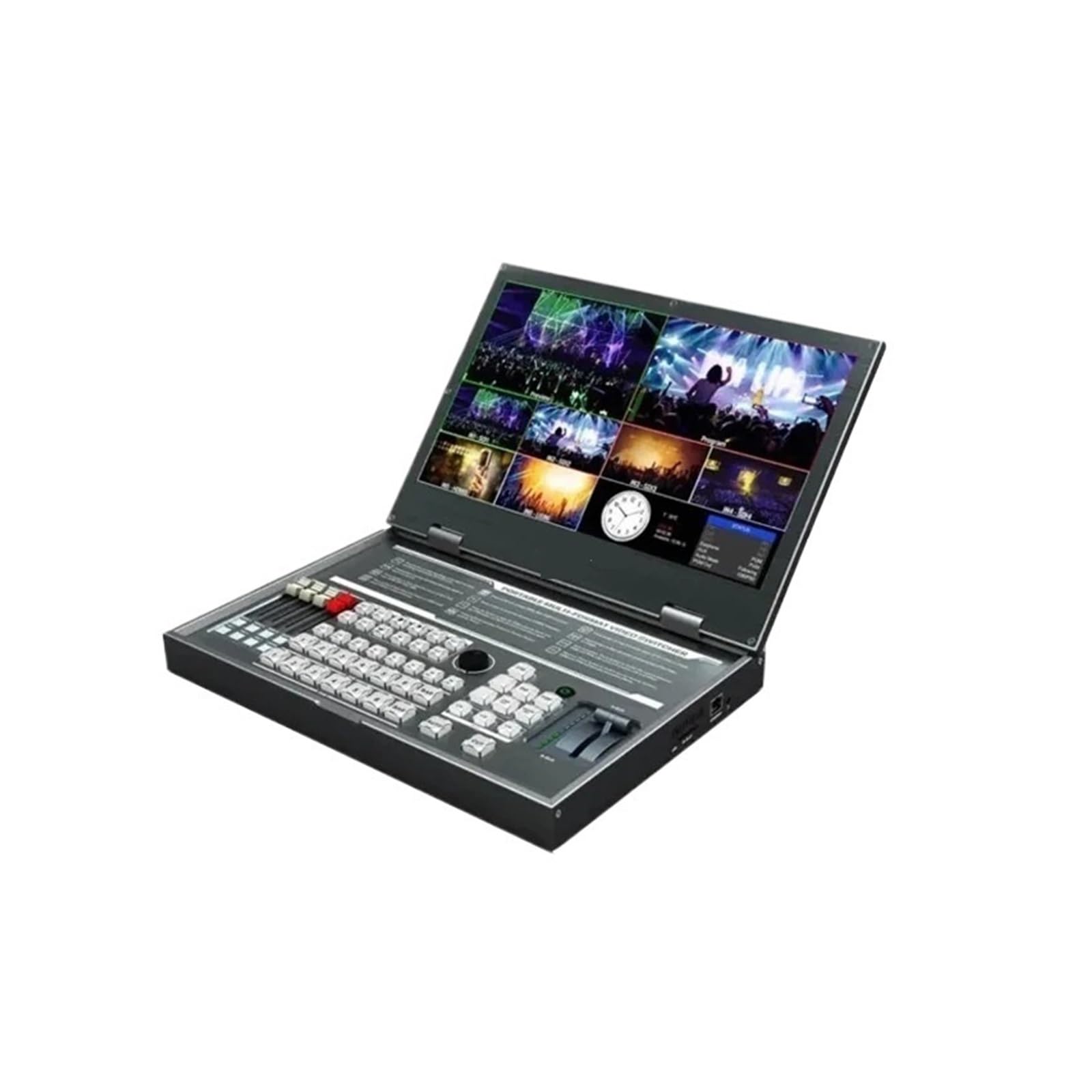 PVS0615 15,6-calowy 6 kanałów wejściowych Przenośny ekran LCD FHD Wieloformatowy przełącznik wideo z trybem PIP i mikserem