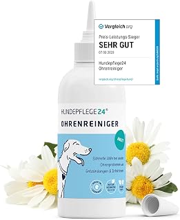 Ear Cleaner for Dogs Acute - Extra Strong Dog Ear Cleaner for Inflammation & Infections - Natural Ear Drops for Dogs with Piroctone Olamine, Chamomile & Aloe Vera 250 ml 250ml acute