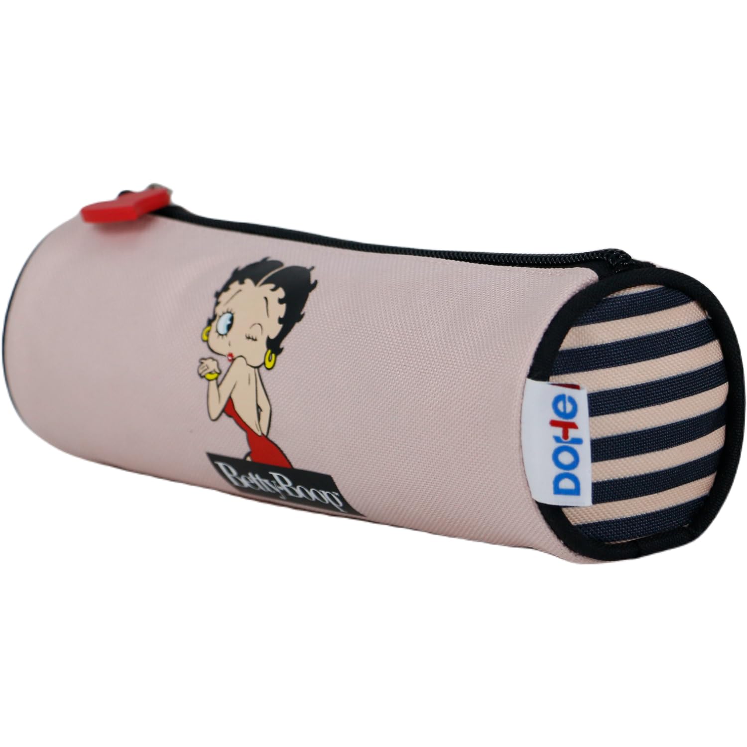 DOHE, Round School Pencil Case, Zipper Closure, Official License, Durable Polyester, 21x7.5x7.5 cm, School Supplies