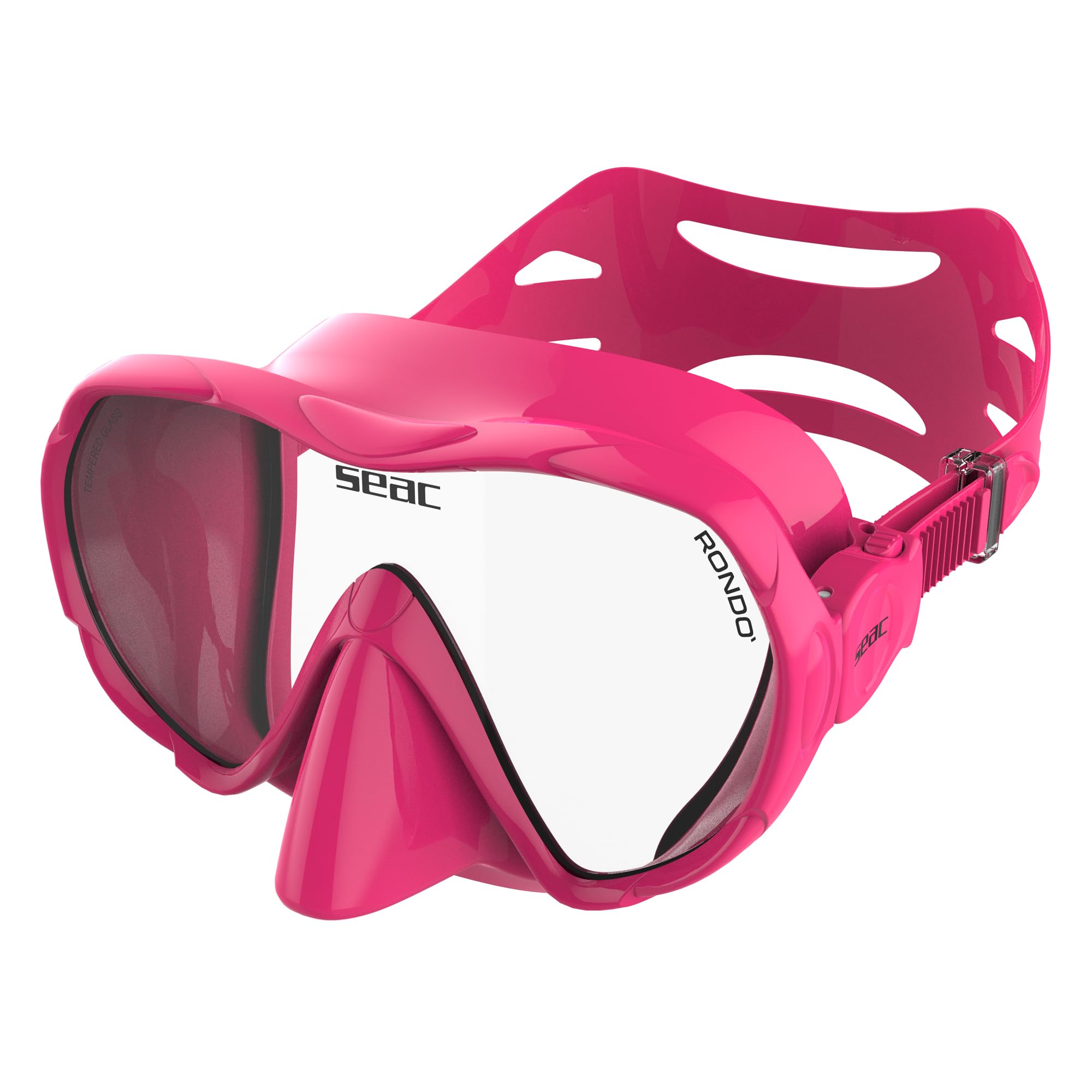 SEAC Rondò, Silicone Single Lens Frameless Mask for Diving and Snorkelling, Reduced Volume, Hydrodynamic, Ultralight