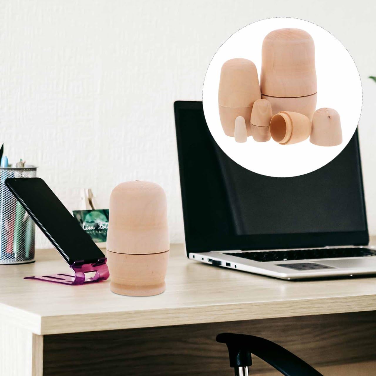 ibasenice Muñecas rusas sin pintar 4 juegos de muñecas rusas sin pintar muñecas vacías sin terminar DIY 5 muñecas de anidación de matryoshka personalizar crea tu propio juego de muñecas de madera