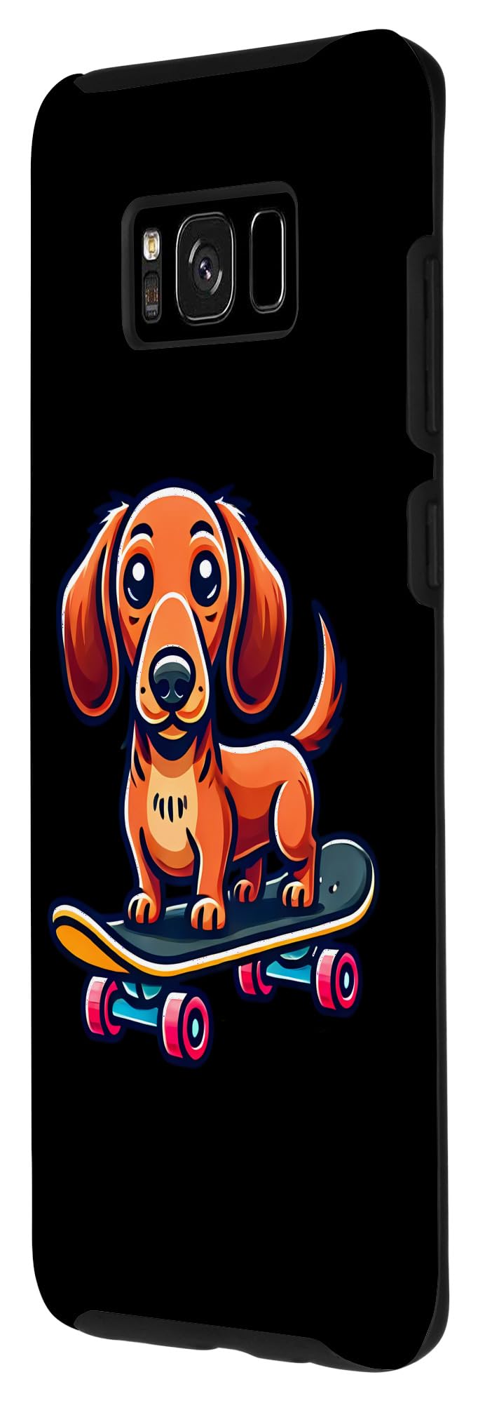 Amazon.co.jp: Galaxy S8+ スケートボード ダックスフンド かわいい 