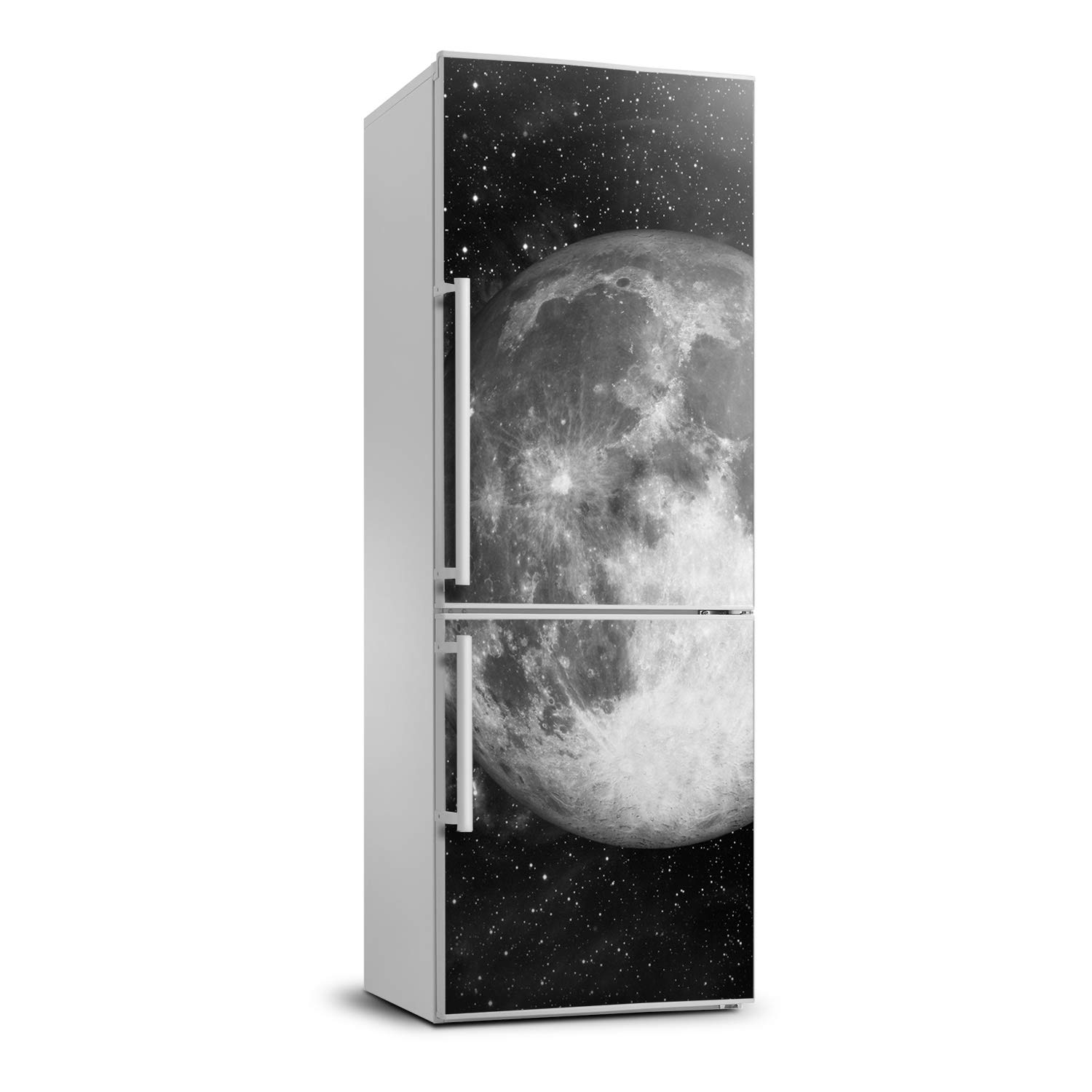 Autocollant Frigo Réfrigérateur 70x190cm Tulup Lune - Sticker Mural Auto-adhésif