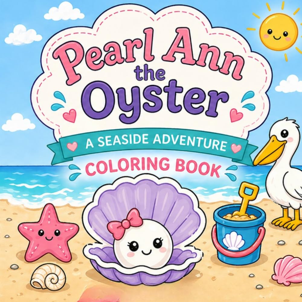 Pearl Ann the Oyster: A Fun Beach Coloring Adventure for Kids