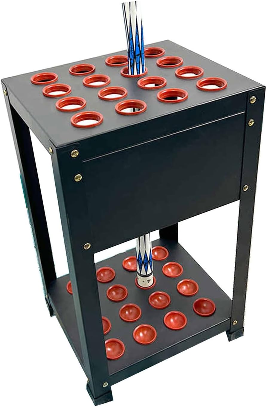 Floor Stand Billiard Cue Rack,Pool Holder for Up To 16 Sticks,Stick,for Game Room,Club