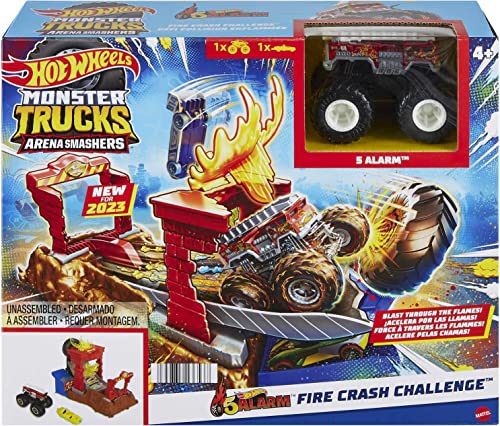 Hot Wheels Monster Trucks Playset & Toy Truck, Arena Smashers miniatura 6