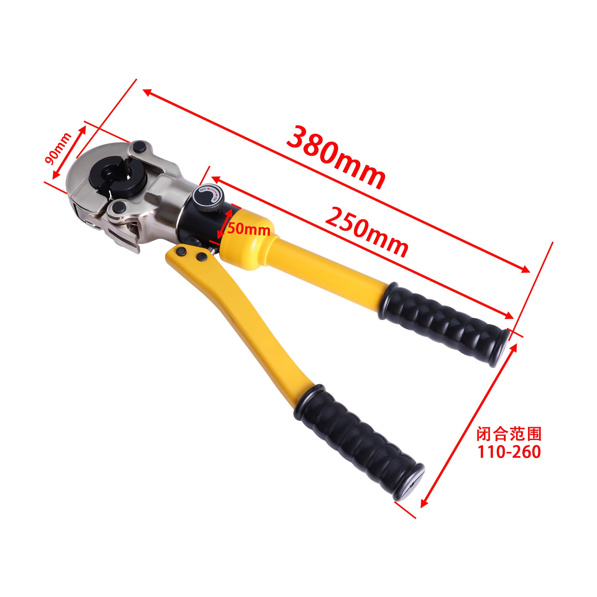 Herramienta de engarzado PEX 6T 16-32 mm con barra TH contorneada