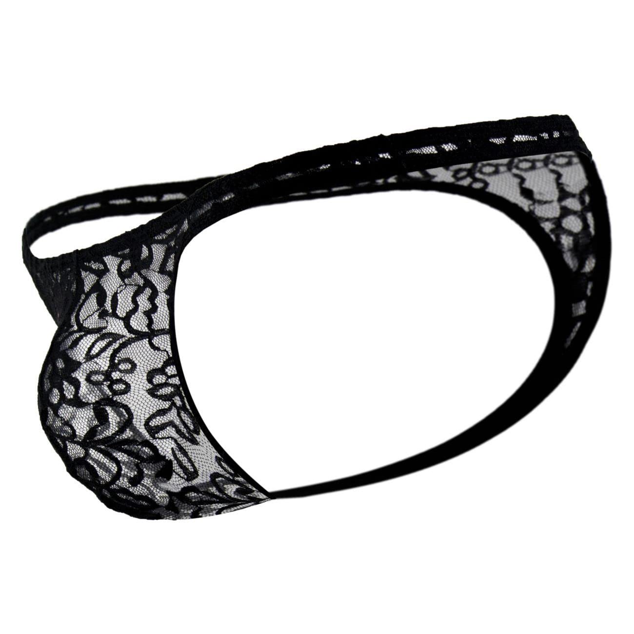 Men's Lace Half Coverage Thong Underwear-image-22