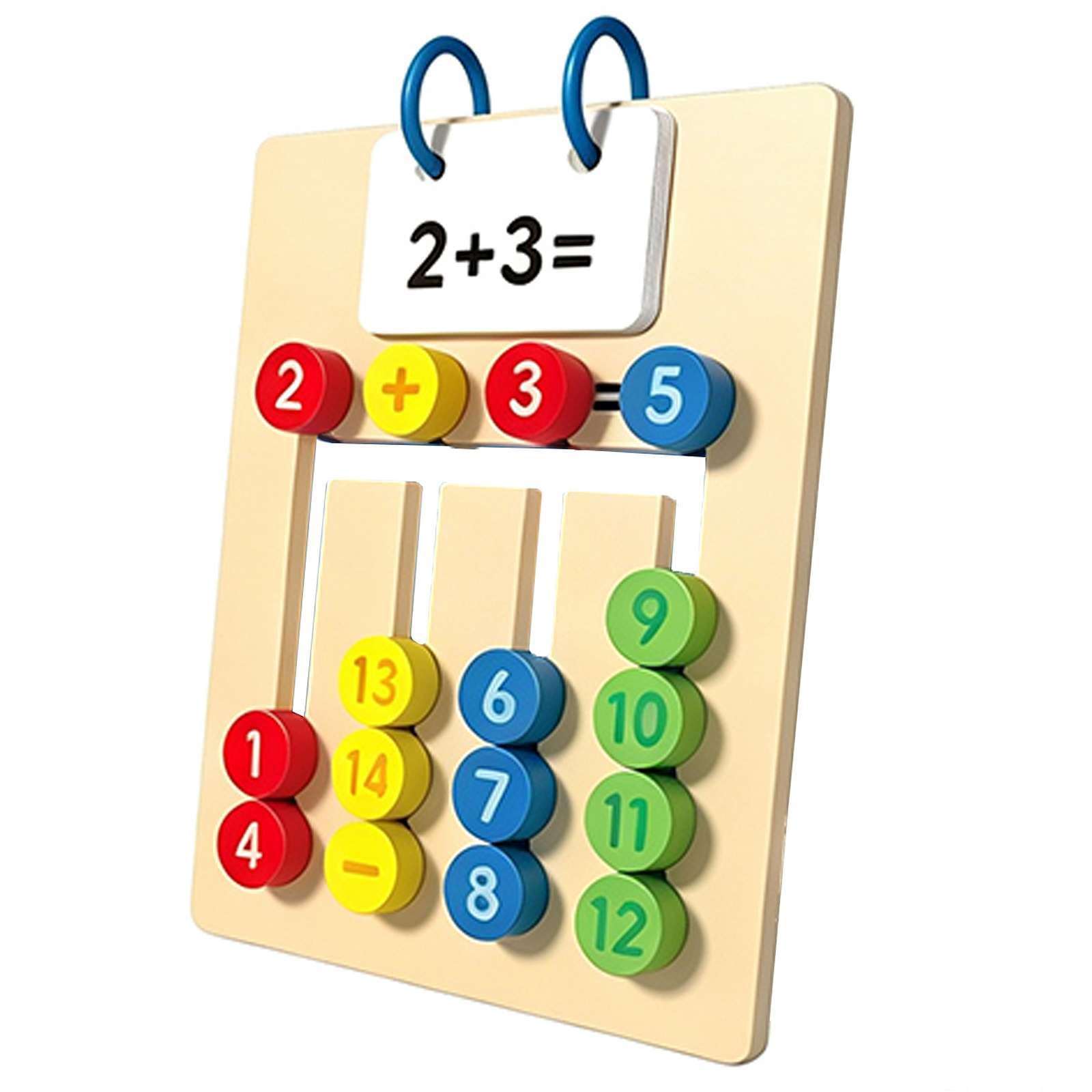 Addition & Subtraction Matching Game Four-Color Chess Board Puzzle