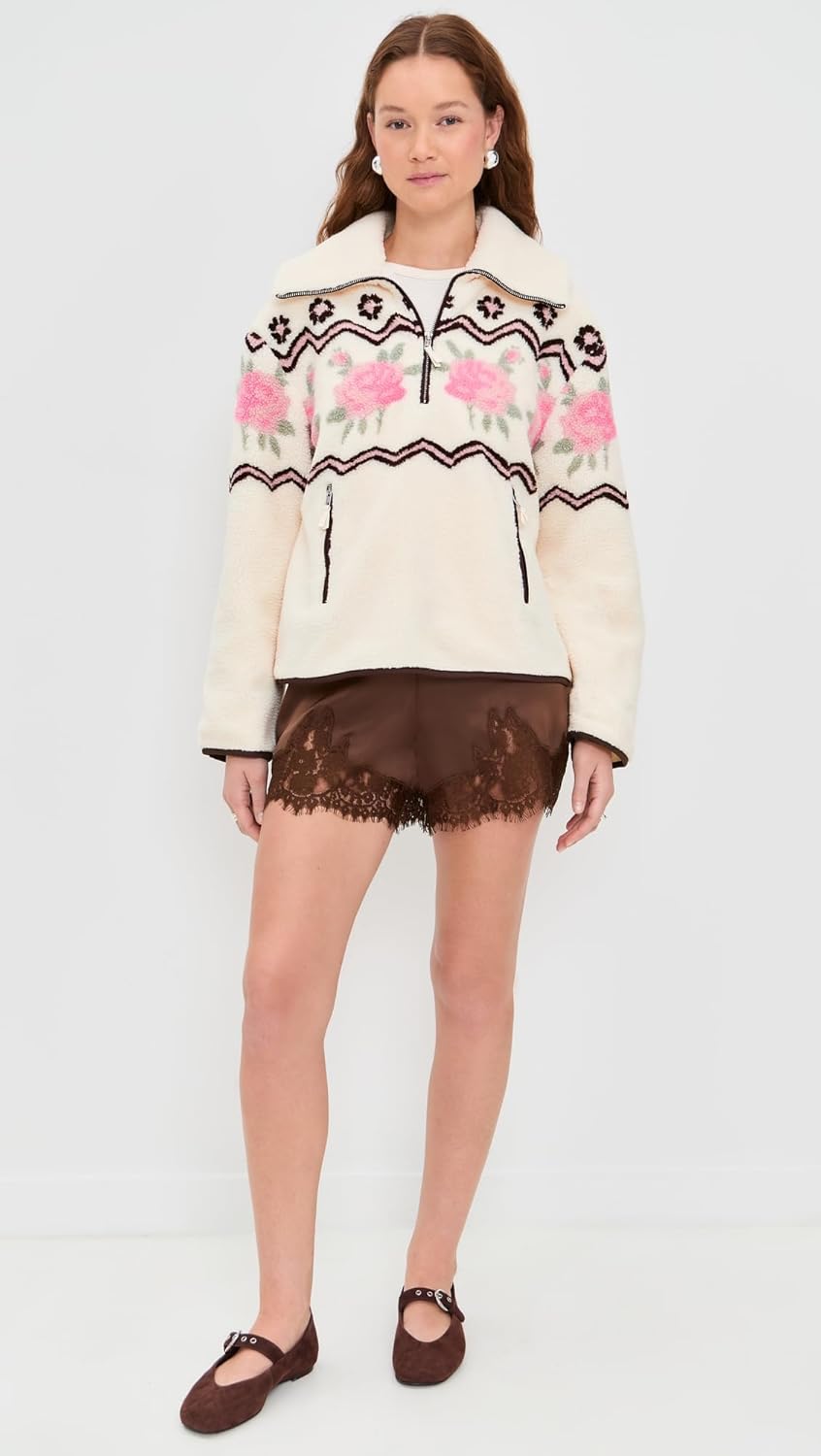 For Love & Lemons Women's Posey Sherpa Pullover - Image 5
