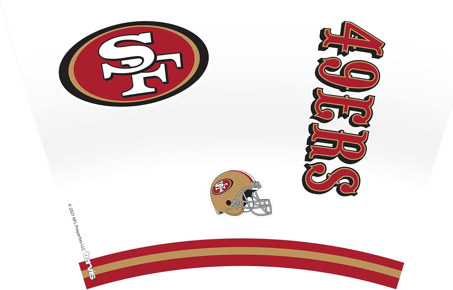 Tervis NFL San Francisco 49ers - Arctic Made in USA Double Walled Insulated Tumbler Travel Cup Keeps Drinks Cold & Hot, 24oz, Classic - Image 2