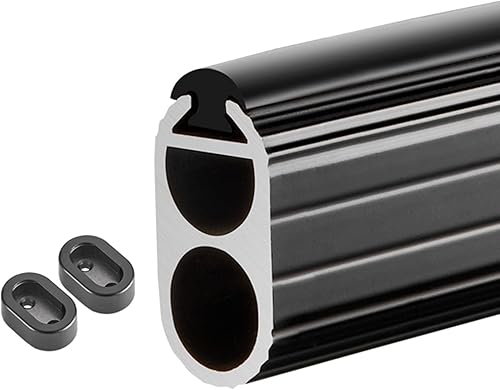 LSMKKA Barra para colgar ropa para armario, barra ovalada para colgar ropa de 24 pulgadas, 36 pulgadas, 40, 60, 72 pulgadas, postes montados en la