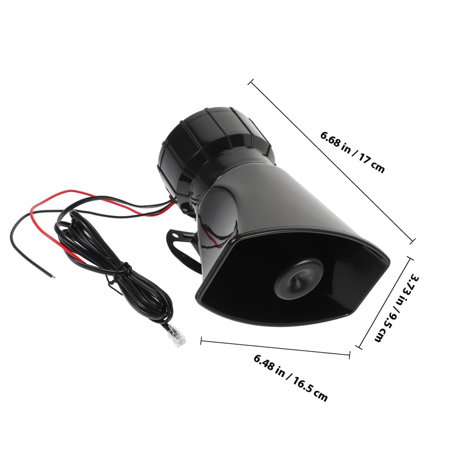 Homoyoyo Alarma de Coche para Camión con Bocina de Acero 12v 100w y 7 Tonos Diferentes Diseño Cuadrado Fácil Instalación y Control Remoto