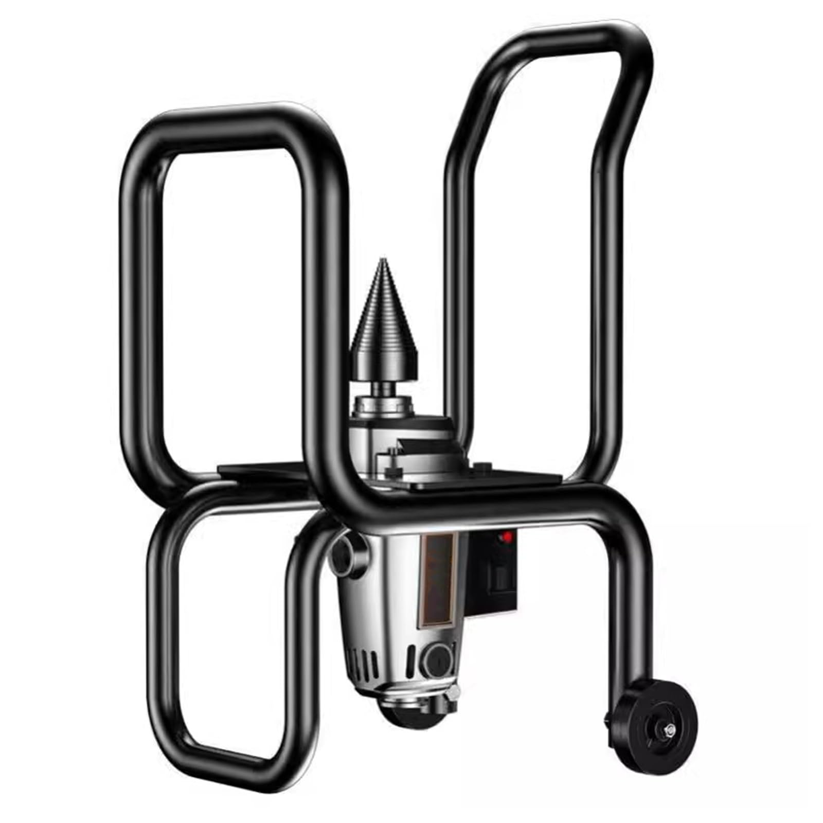 Fendeuse À Bois Électrique, Outil De Fendage De Bûches Automatique, avec Roue Auxiliaire, Vitesse Maximale 420 TR/Min, pour Bois De Chauffage De Φ Max 20 Cm